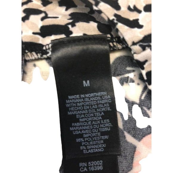 Axcess Faux Wrap Blouse Womens M Used - Picture 10 of 12